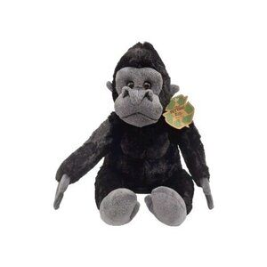 The Petting Zoo 1994 Gorilla Plush Stuffed Animal Realistic 12” Tall Sitting